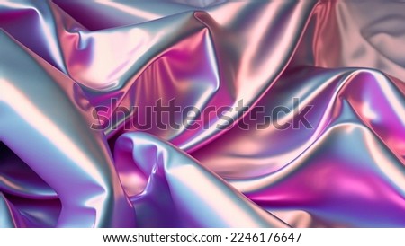 Holographic foil iridescent  painting art of pastel color background