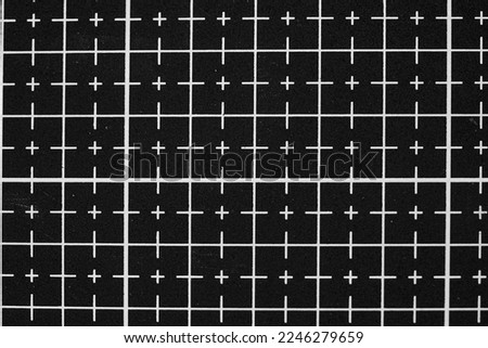 close-up grid line pattern texture, Black and white cutting matte template. square shape. Use for fabric, textile, cover, interior decoration elements, and 