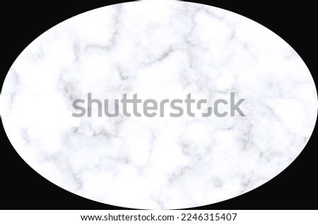 Marble with white veins that you can use for tables and coffee tables prepared with ellipse design Royalty-Free Stock Photo #2246315407