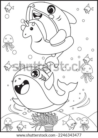 Shark Coloring Pages for Kids