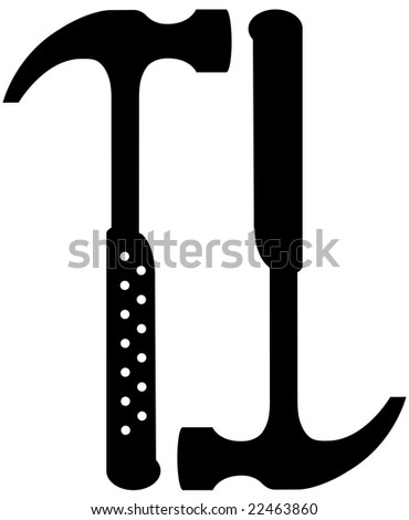 black claw hammer icon set