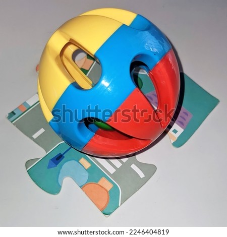 Toy Ball on a Puzzle