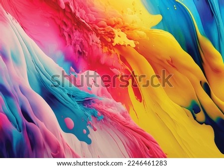 Abstract multicolor watercolor background design Royalty-Free Stock Photo #2246461283