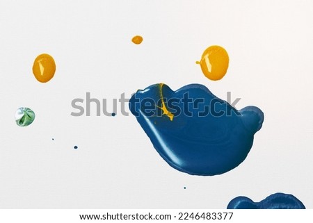 Blue fluid art aesthetic acrylic paint