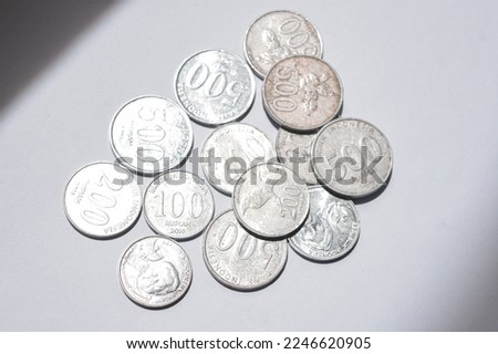 Money in the form of coins from Indonesia
