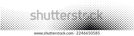 Wave halftone pattern. Halftone dots background Royalty-Free Stock Photo #2246650585