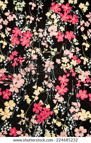 Vintage floral fabric Royalty-Free Stock Photo #224685232