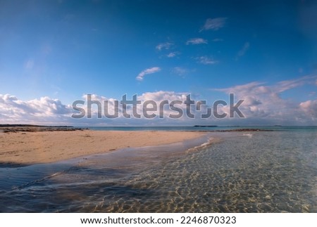 The secluded beach at Honeymoon Harbour in Bimini, Bahamas Royalty-Free Stock Photo #2246870323