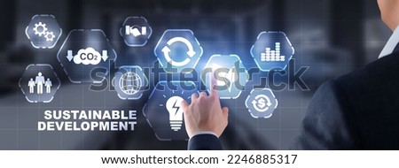 SDG - Sustainable Development Goals. Business Technology concept Royalty-Free Stock Photo #2246885317