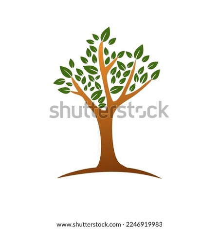 Ilustration vector graphic icon of tree