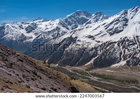 Elbrus region. Mountain landscape. Day.