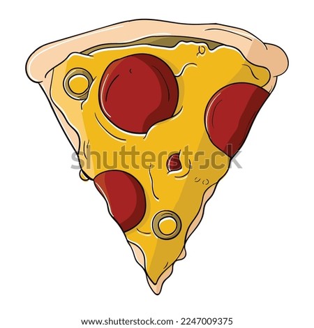 pizza vector icon. Suitable for food and beverage, bar or restaurant icon sign or symbol. 