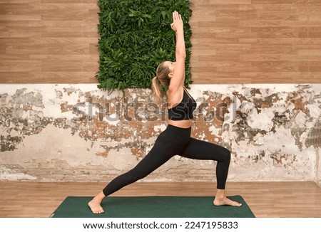 a woman practicing yoga. Harmony, balance, meditation, relaxation, healthy lifestyle concept