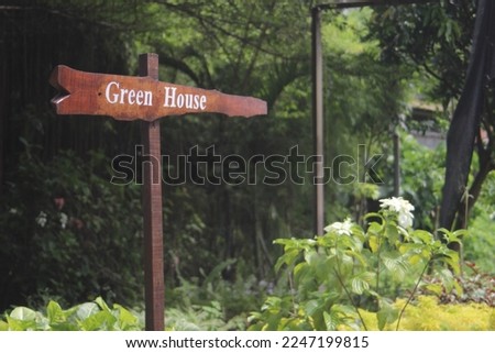 Original photo of directions to Green House