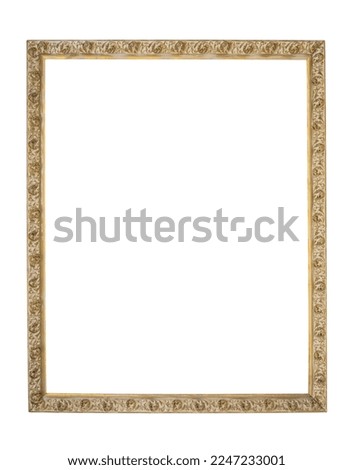 frame, white background, oval, oval, ancient