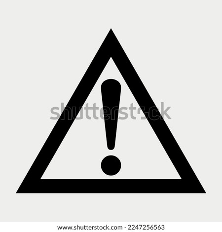 Hazard Warning Sign Icon Vector illustration