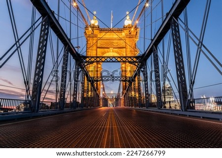 Roebling Bridge In Cincinnati OH