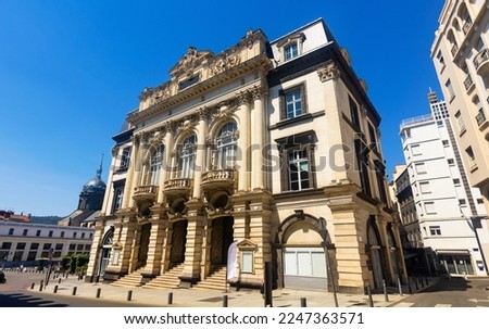 Opera house of Clermont-Ferrand during daytime. Auvergne-Rhone-Alpes region, Puy-de-Dome department of France. Royalty-Free Stock Photo #2247363571