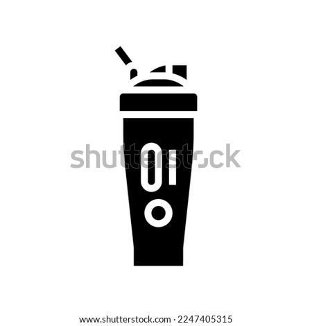 bottle fitness sport glyph icon vector. bottle fitness sport sign. isolated symbol illustration
