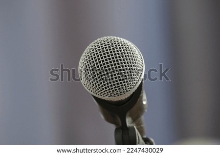 Microphone Close Up stock photo