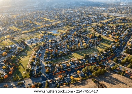 Aerial View of City San Ramon, San Francisco East Bay, California Royalty-Free Stock Photo #2247455419