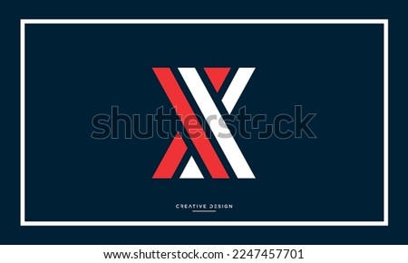 Alphabet Letters XX or X Logo Monogram