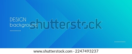Blue abstract vector long banner. Minimal background with arrows and copy space for text. Social media cover, header, web banner Royalty-Free Stock Photo #2247493237