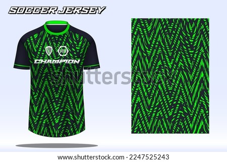 Soccer jersey sport t-shirt design mockup for football club