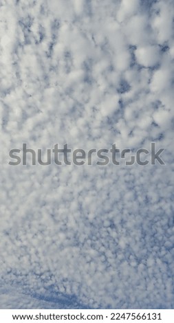 Blue sky with white clouds. Background. Copy space