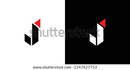Modern and strong letter J initials logo design Royalty-Free Stock Photo #2247627753