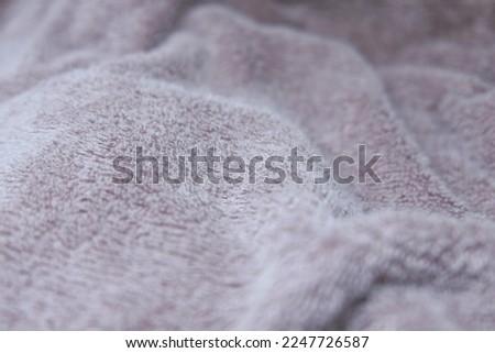 Hairy Fabric Texture. Luxurious Fluffy Fabric Texture Pattern Background with Copy Space for Text Decoration.