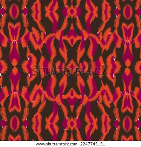 Abstraction background textiles texture brown orange red black purple geometric flowers 