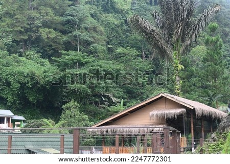 Joglo house in the middle of bayan village forest