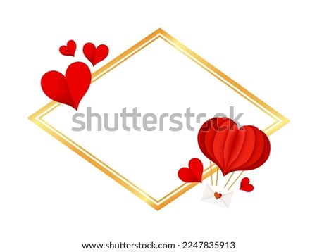 Valentine Circle Frame Background Illustration