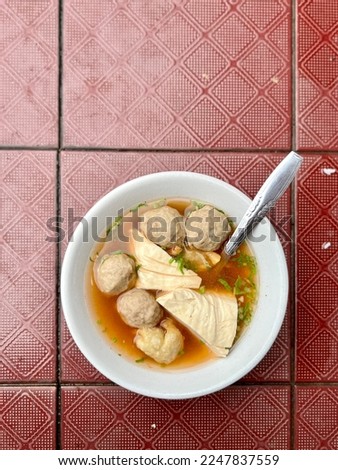 cuanki is a typical food from West Java, which is a type of meatball and tofu with thick, fatty sauce
