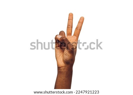  a hand isolated on white