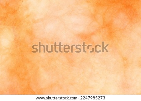 Japanese spring orange paper texture, natural grunge canvas abstract, background photography