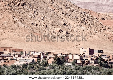 view of old town in Morocco Africa, beautiful photo digital picture