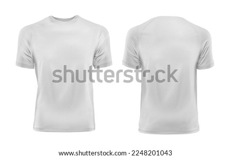 White T-shirt front and back Royalty-Free Stock Photo #2248201043