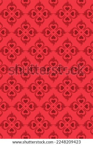 Seamles Heart Background Pattern Vector for Valentine or Lovely Moment, Love Heart Design Also Can Be Use for Poster or Printed on Shirt
