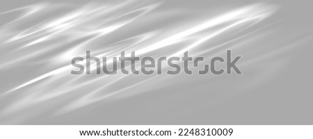 Water surface with ripple top view. Abstract background with overlay effect of light refraction in pure ocean, sea or pool water, vector realistic illustration Royalty-Free Stock Photo #2248310009