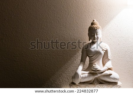 Illumination of Buddha - peaceful mind Royalty-Free Stock Photo #224832877