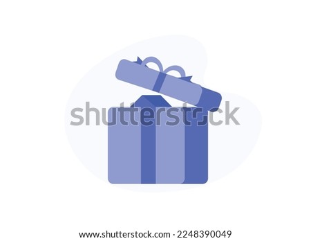 Vector Shopping Gift Box Icon for Business