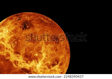 Planet Venus on a dark background. Elements of this image furnished by NASA. High quality photo