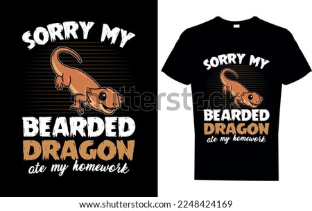 Bearded Dragon t shirt Design