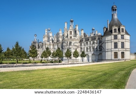 Famous medieval castle Château de Chambord, France Royalty-Free Stock Photo #2248436147