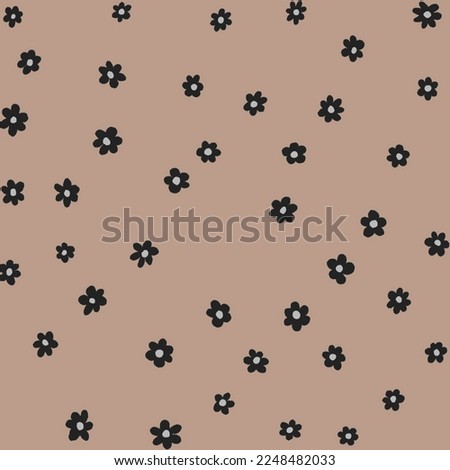 Little flowers fabric seamless repeat pattern background 