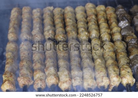 BBQ Grills - Meat and Vegetables  High resolution Food Photos Stock