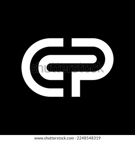 Letter CP or GP monogram logo