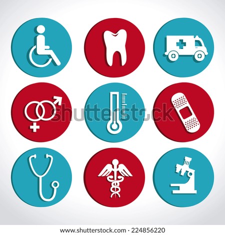 Medical design over white background, vector illustration